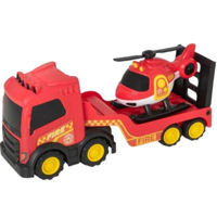 Машина HTI 1425008 Transportor de pompieri Teamsterz cu elicopter