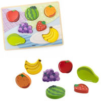 Головоломка Viga 44704 Puzzle tactil inserție Fructe, 7elem
