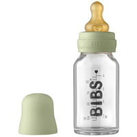 Поильник BIBS 5013250 Biberon din sticla anticolici Sage cu tetina din latex 0+ luni, 110 ml