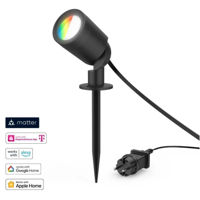 Светильник уличный Hama 176679 WLAN Garden Light, Garden Spotlight + Ground Spike, Matter, IP65, coloured