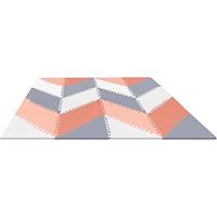 Covoras de joaca puzzle Skip Hop Geometric Playspot Grey/Rose