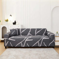 Домашний текстиль Relaxe Home Чехол для дивана Solid Sofa Cover 2 места (145-185 см) Grey Snaked
