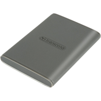 4.0TB  Transcend Portable SSD ESD360C Gray, USB-A/C 3.2 (77x55.7x9.6mm, 41g, R/W:2000/2000MB/s, MIL-