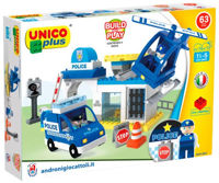 Set de construcție Androni 8544-0003 UnicoPlus Stazione Polizia