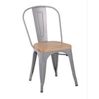 купить Металлический стул с деревянным сиденьем в Кишинёве