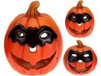 Подсвечник Halloween Тыква в маске 10.5cm, круглый
