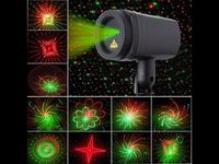 Proiector Laser cu LED de Anul Nou pentru pentru decorarea casei și străzilor IP44 ( cu telecomanda)