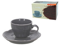 Set cani pentru cafea 6buc cu farfurii V.Wenna Charmel, sur