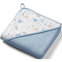 Accesoriu pentru baie BabyOno 1552/02 Prosop cu gluga de baie Terry albastru 100x100