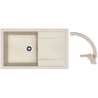 Мойка кухонная со смесителем Dr.Gans Techno 860 + SanDonna F 1069 bej