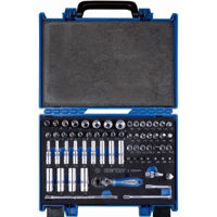 Набор ручных инструментов King Tony 2565MRV набор 1/4" головок 6 гран., вставок бит и принадл., 65 пр. (FOAM) в кейсе