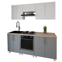 Мебель для кухни Smartex (30092) K3 200сm Alb+Grafit