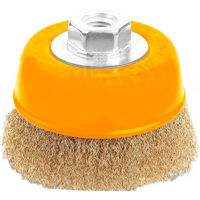 Set de tubulare, bite, duze Tolsen Perie cupa din sarma 125mm M14 Industrial (77603)