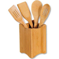 Набор столовых приборов Kesper 81101 Set spatule cu suport din bambus