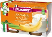 Plasmon пюре банан с йогуртом (6+ мес) 2 x 120 г