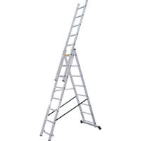 Scară Lider-Tech AC0308A Scara cu trei tronsoane, 3x8 trepte, H=5.08m, sarcina max.150kg
