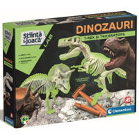 Настольная игра Agerino 1026-50749 Dinozauri: T-Rex si triceratop, cod 51144
