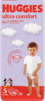 Подгузники унисекс Huggies Ultra Comfort Mega 5 (12-22 кг), 58 шт