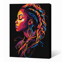 Картина по номерам Ideyka KHO8494 30x40cm Eco, Codite aprinse cu vopsele metalic extra