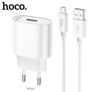 Hoco C109A Fighter single port QC3.0 charger set(Micro)(EU)