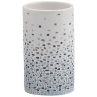 Стакан для зубных щёток MSV 40775 Brest голубые точки