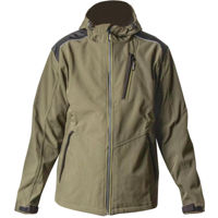 Îmbrăcăminte de lucru Profmet 365586 Jacheta, 3XL, cu gluga, cu membrana TPU 300gsm, 94% polyester/6% spandex(softshell), culoarea maslinie