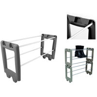 Полка для обуви Promstore 54188 Etajera pentru incaltamine 2 niveluri culisant 60x20x29cm, polipropilena