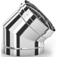 Дымоход miscellaneous Отвод из нержавеющей стали 45'', диам. 150-200 (316)