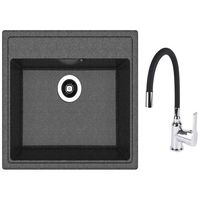 Мойка кухонная со смесителем Dr.Gans Nica 570 + SanDonna F 9995 negru
