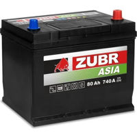 Автомобильный аккумулятор Zubr Premium Asia 80 Ah R+