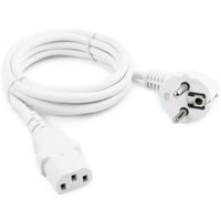 Power Cord PC-220V  1.8m Euro Plug WHITE, VDE approval, Cablexpert, PC-186W-VDE