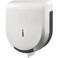 Accesoriu pentru WC LePapier TD1L Dispenser Hartie Igienica Jumbo Mini, plastic ABS, Alb