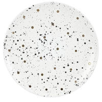 Тарелка Promstore 51364 Тарелка десертная 20.5cm Metallic Speckle Bulina, alba
