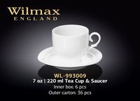 Чашка WILMAX WL-993009R/6C (с блюдцем 220 мл/набор 6 шт)