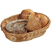 Coș de răchită pentru pâine ovală 33x25x7 cm 17821