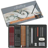 Set pentru grafică, 26 articole , Teachers choice Cretacolor