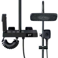 Panou de duș miscellaneous 8002 Orfei negru mat