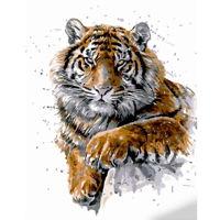 Картина по номерам Strateg R 9 / 9 (GS1061)(50463) Tigru amenințător, 40x50 cm
