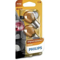 Автомобильная лампа Philips PY21W 12V 21W BAU15S AMBER blister (set 2 buc.) (12496NAB2)