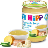 Supa de legume HiPP cu carne de vitel (6+ luni) 190 g