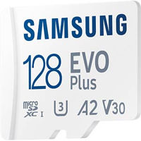 Карта памяти Samsung Evo Plus 128GB MicroSD Class UHS-I+SD