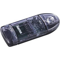 Кардридер Hama 124194 USB 3.0 Card Reader, SD/micro SD, anthracite