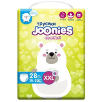 Аксессуар для самых маленьких Joonies 654104 Comfort Подгузники-трусики, XXL (15-20 кг), 28 шт.