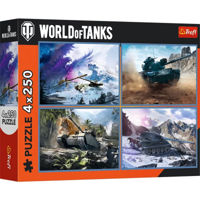 Головоломка Trefl 13347 Puzzles 4x250 The great tank battle Wargaming World of Tanks