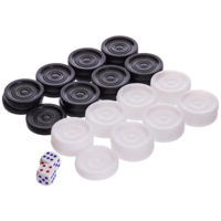 Настольная игра SUHS 11731 Dame d=3 cm plastic fara carton + 2 zaruri IG-7821