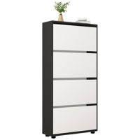 Полка для обуви Mobildor-Lux Leo 70x27x164H cm Anthracite/White