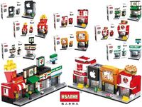 Конструктор HSANHE mini street 18X13.5X4.5cm, 8 видов