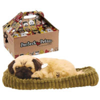 Jucărie de pluș Perfect Petzzz 91-09 Cățeluș Mops cu imitație de respirație