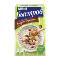 Terci instant de ovăz Bistroff Assorti 5 cereale (nuci), 240g