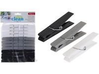 Set cleste pentru haine din plastic Ultra Clean 24buc, 3culori